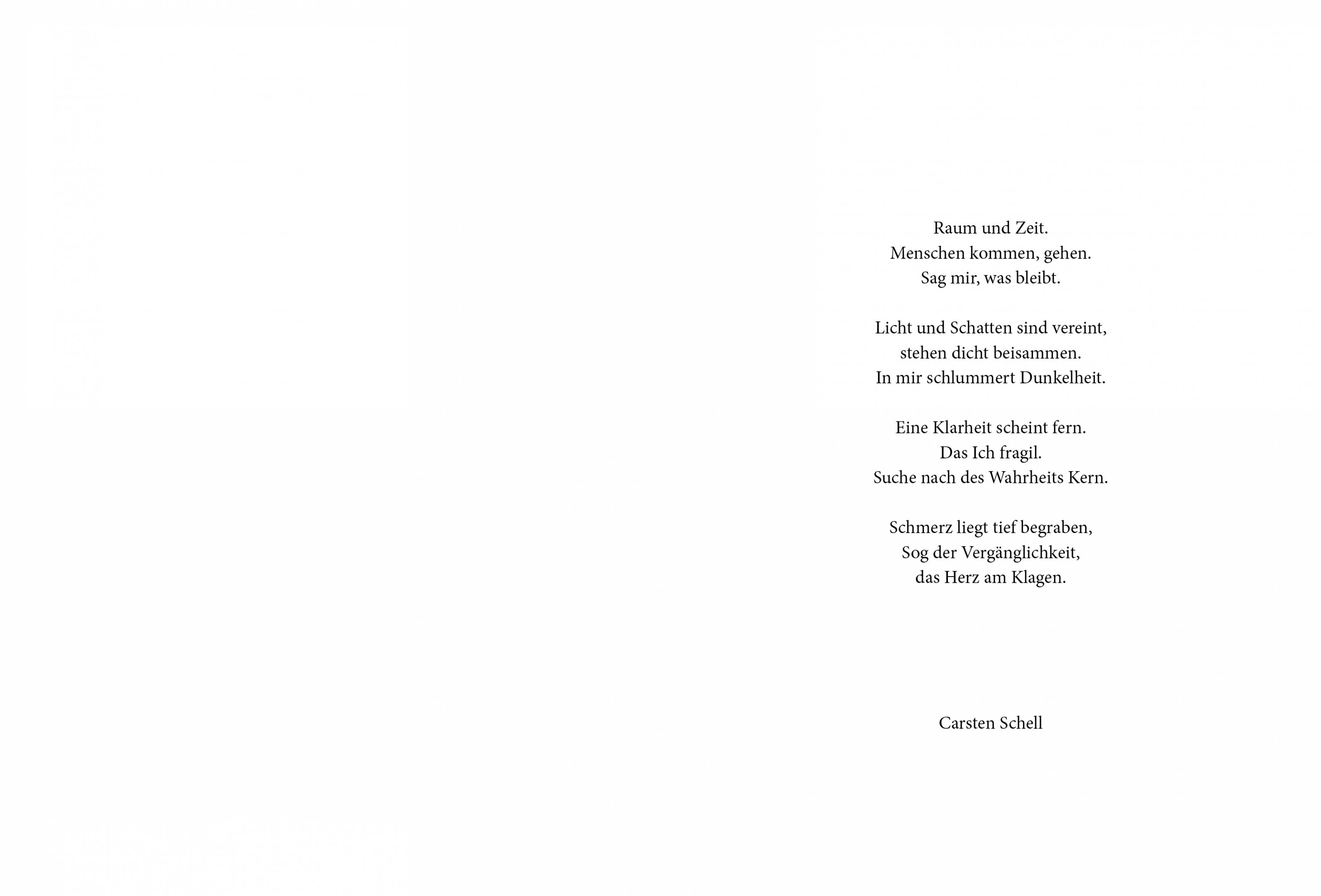 "Sichtbare Leere" - Gedichte und Tusche - Carsten Schell (Gedichte) und Nabil Zitouni (Tusche)