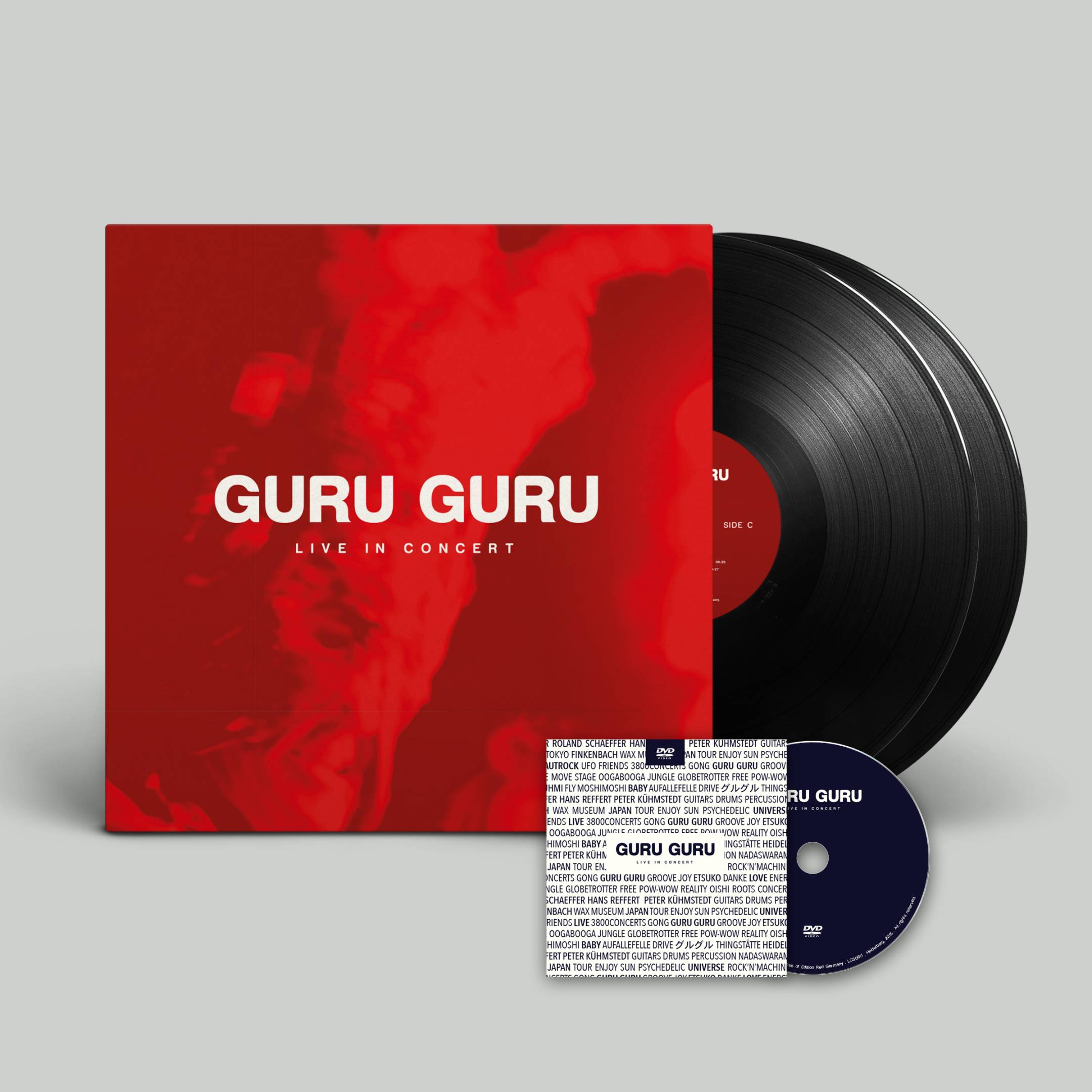 Guru Guru - Live in Concert - 2 LPs + DVD Pack - Vinyl Editions - Live in Heidelberg