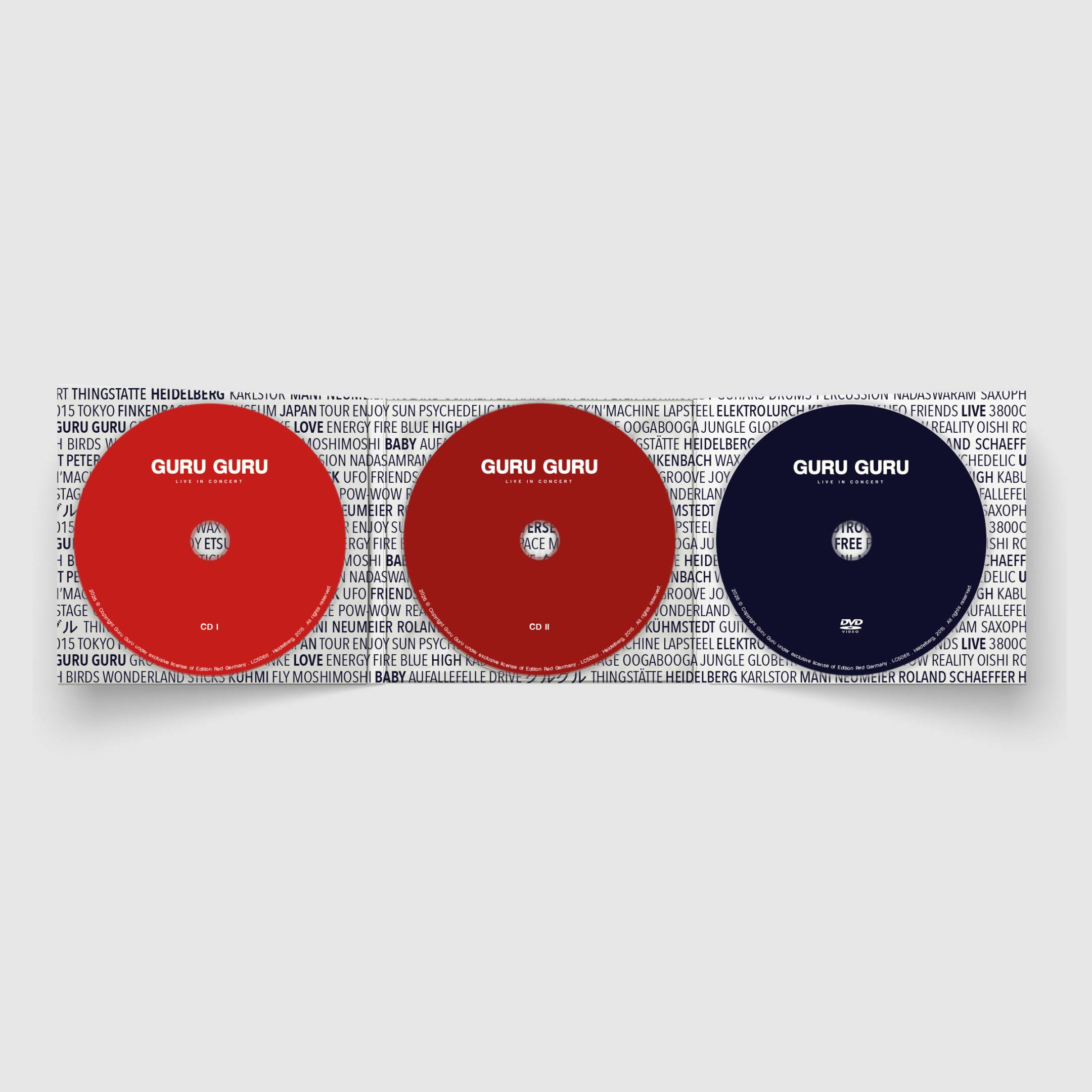 Guru Guru - Live in Concert - 2 CDs + DVD Pack - Live in Heidelberg