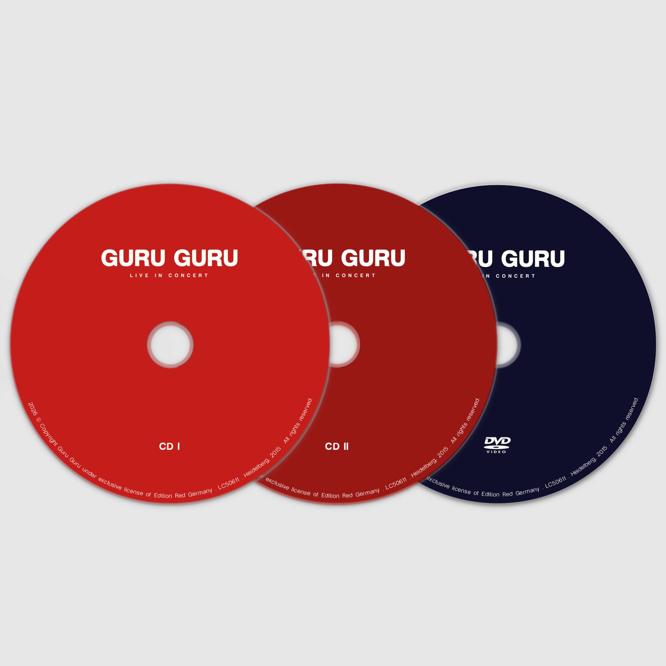 Guru Guru - Live in Concert - 2 CDs + DVD Pack - Live in Heidelberg